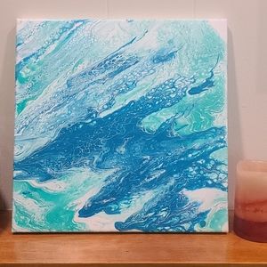 12"x12" HANDMADE PAINT POUR